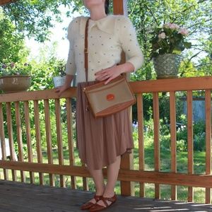 Vintage Cashmere/Angora Puffed-Sleeve Sweater